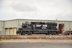 NS GP60 Locomotive making moves in the yard